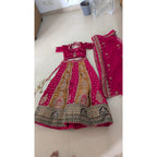 Red and Gold Lehenga Set - used other in Noida - photo 1