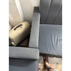 Grey Fabric 3+2 Sofa Set with Coffee Table - used living-room in Delhi - photo 7