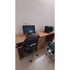 Office Set: Wall Cabinet, Desk, 2 Chairs - used office furniture in Noida - photo 4