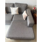 Wakefit Grey L-Shaped Fabric Sofa - used living-room in Gurugram - photo 5