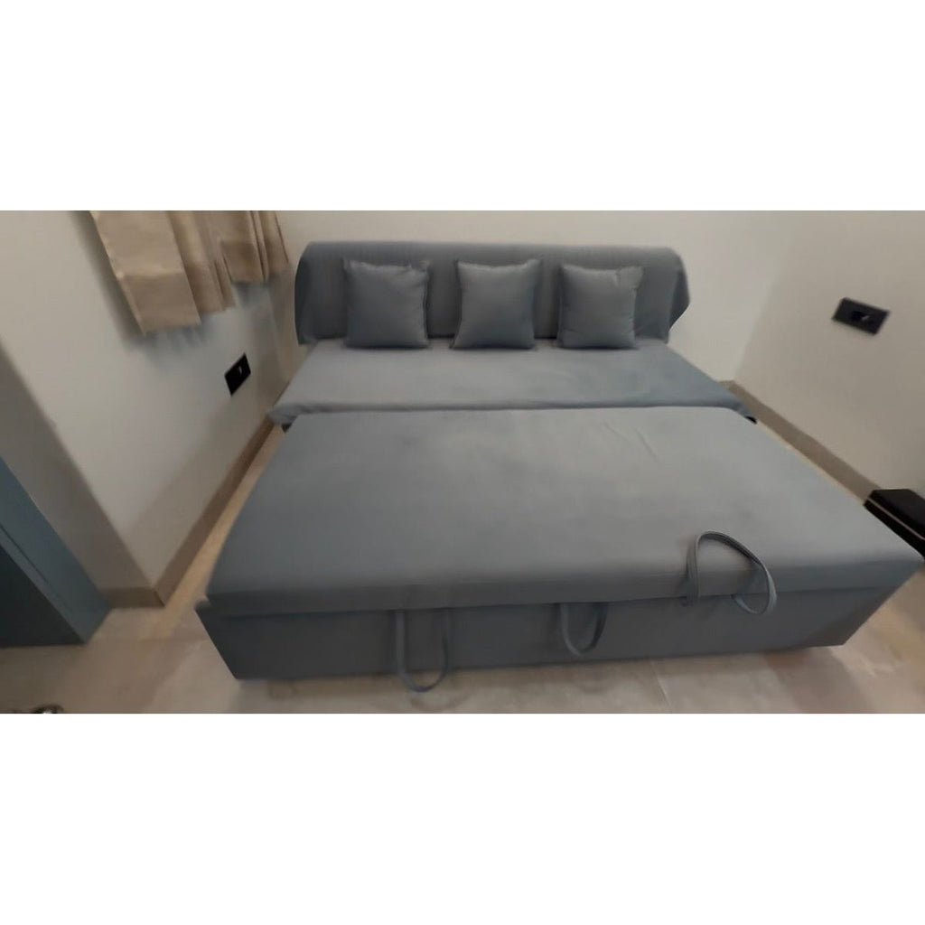Blue Sofa Cum Bed