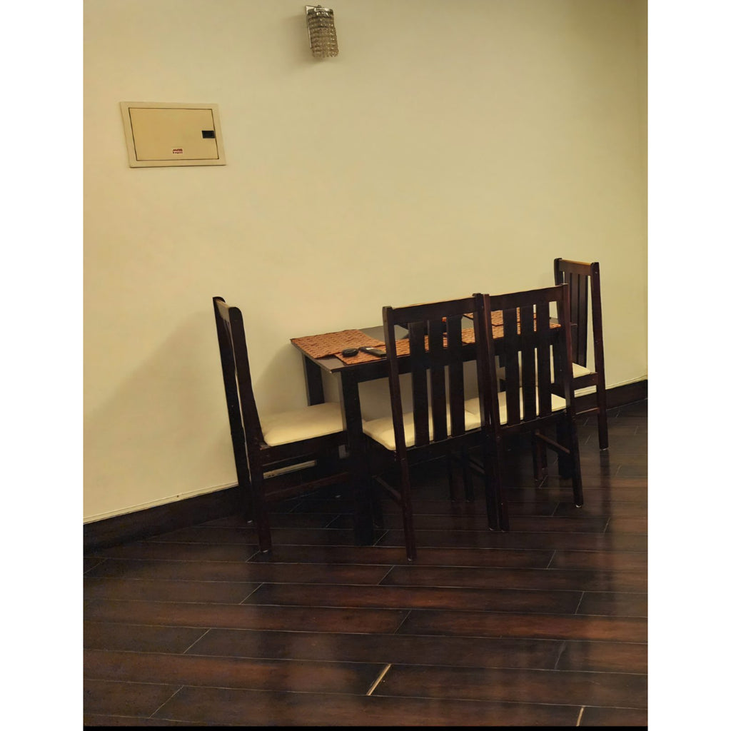 4-Seater Wooden Dining Set - used dining in Gurugram - photo 1