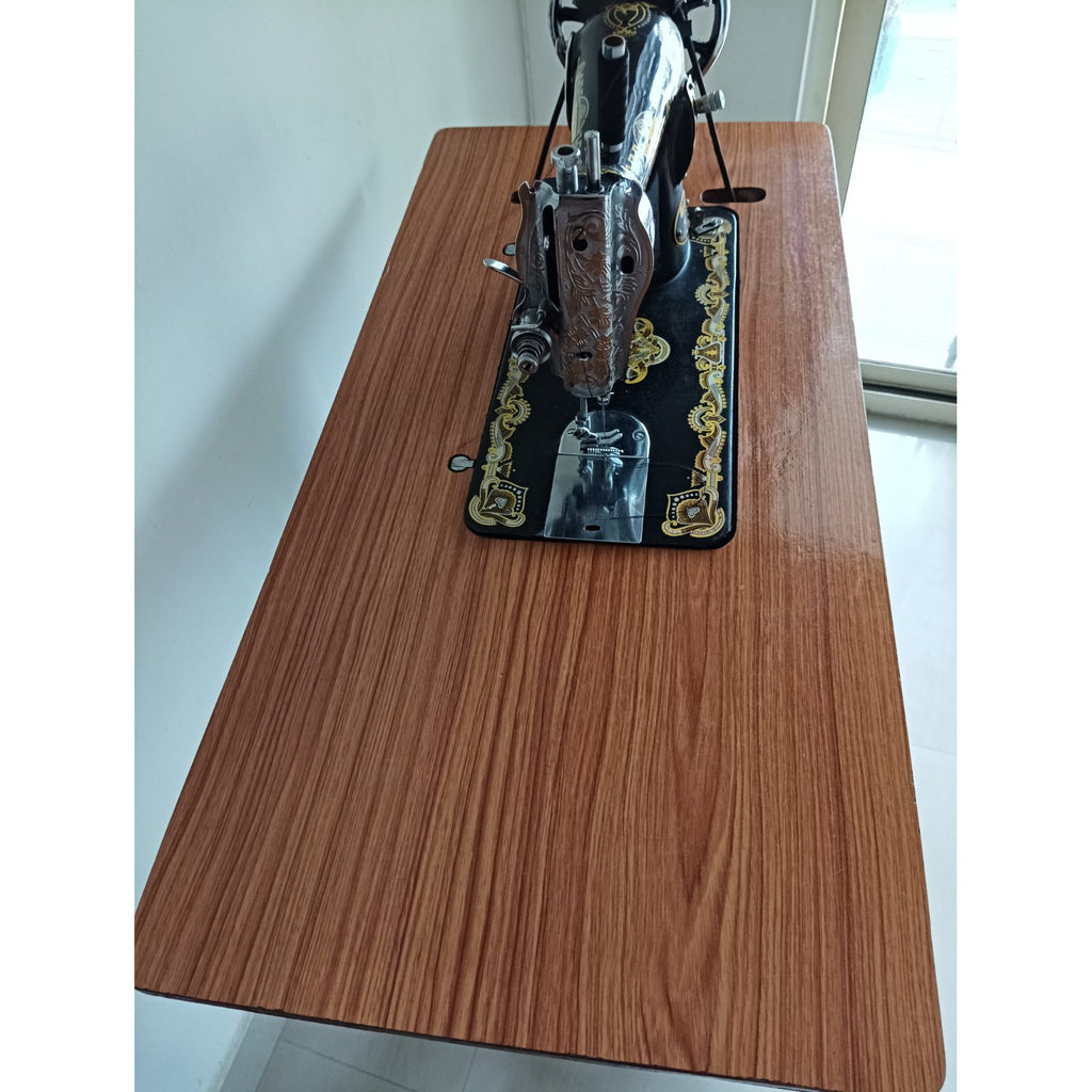 Usha sewing machine with treadle table and stand - photo 5