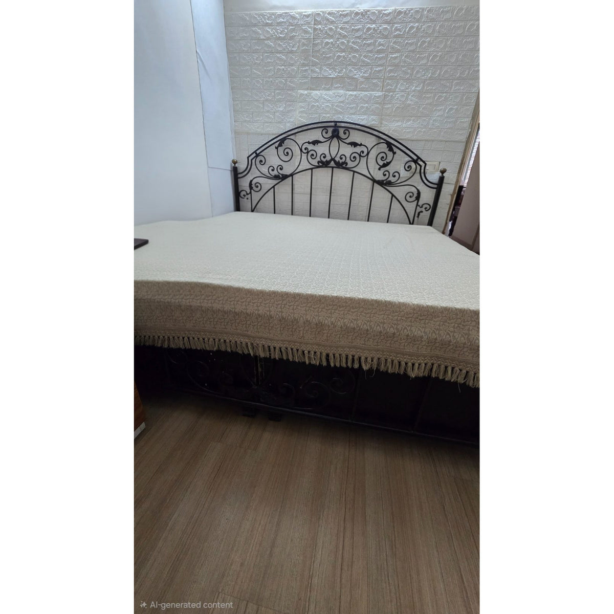 Wrought Iron King Box Bed - used bedroom in Gurugram - photo 2