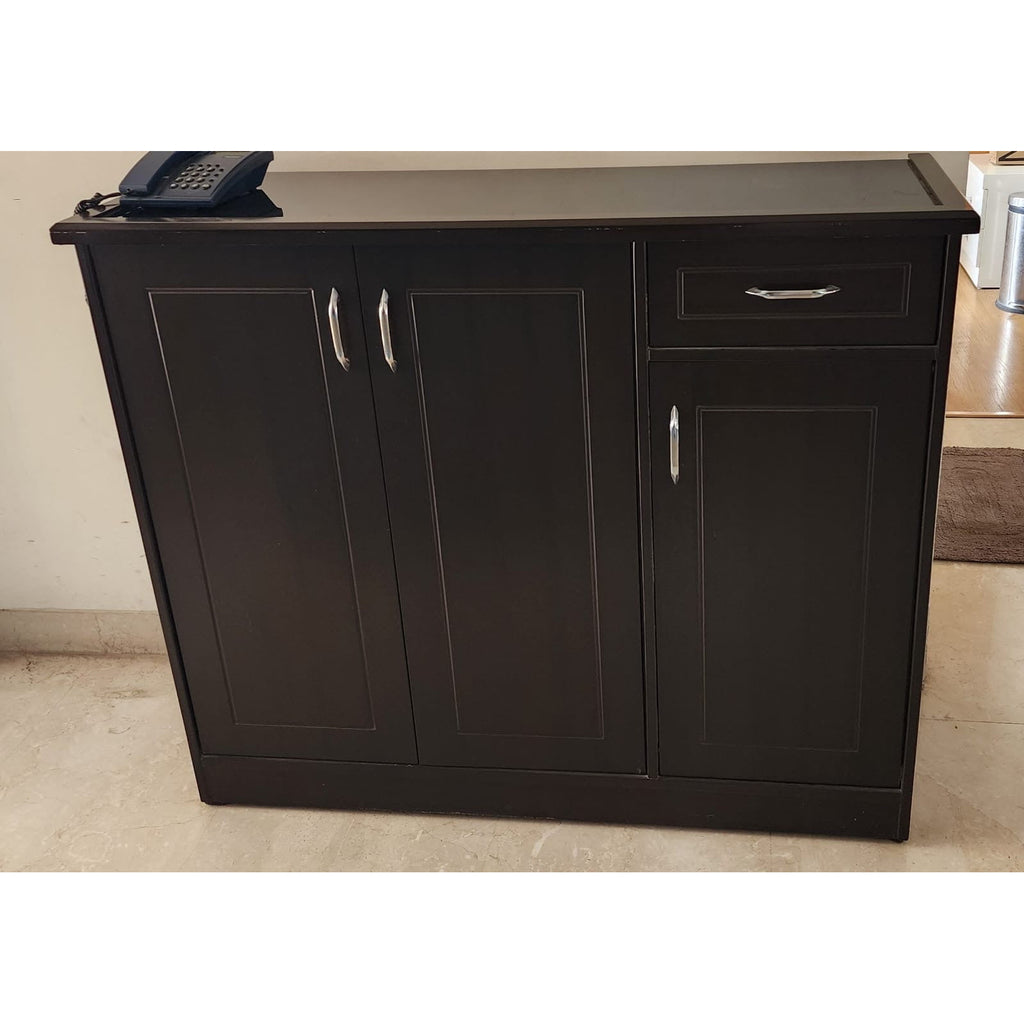 Dark brown storage cabinet - used living room in Gurugram - photo 2