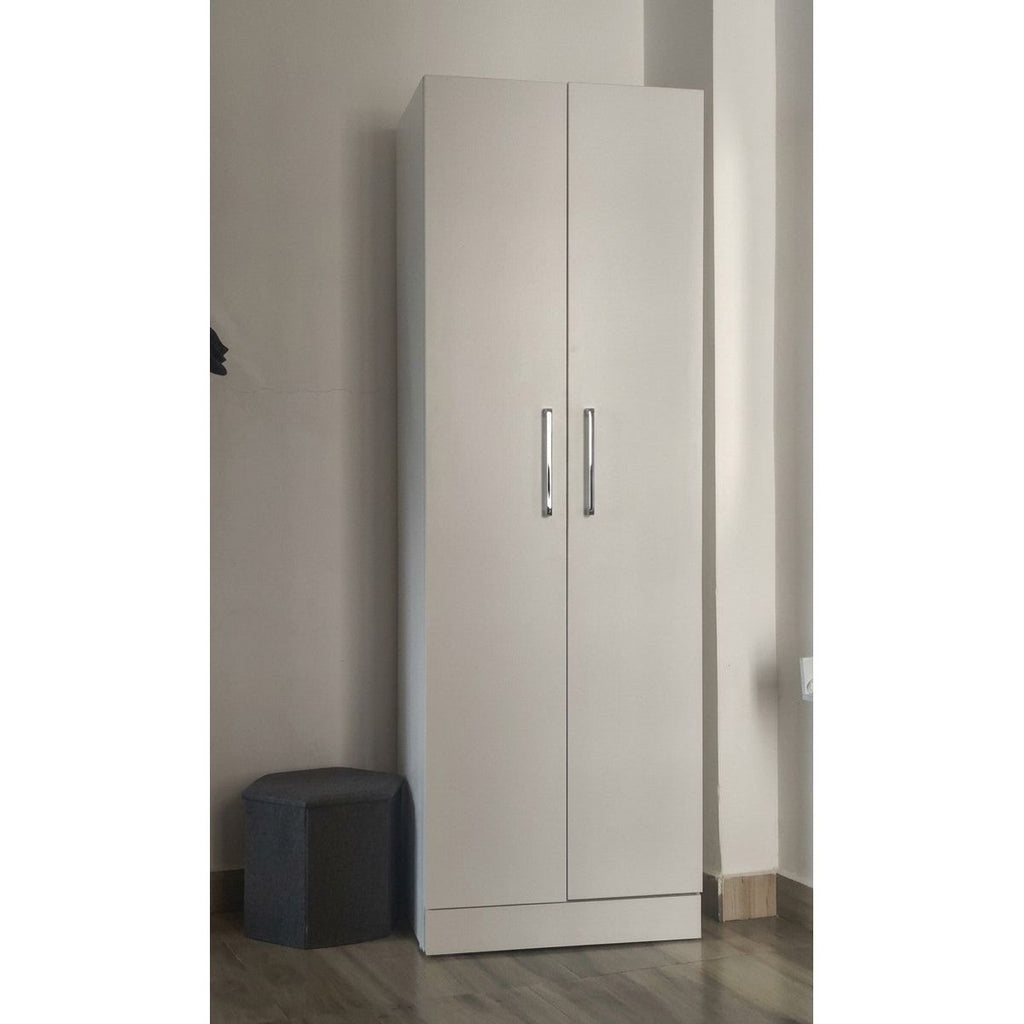 White Engineered Wood Almirah