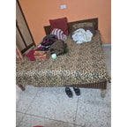 Wooden double bed with mattress - used bedroom in Delhi - photo 1