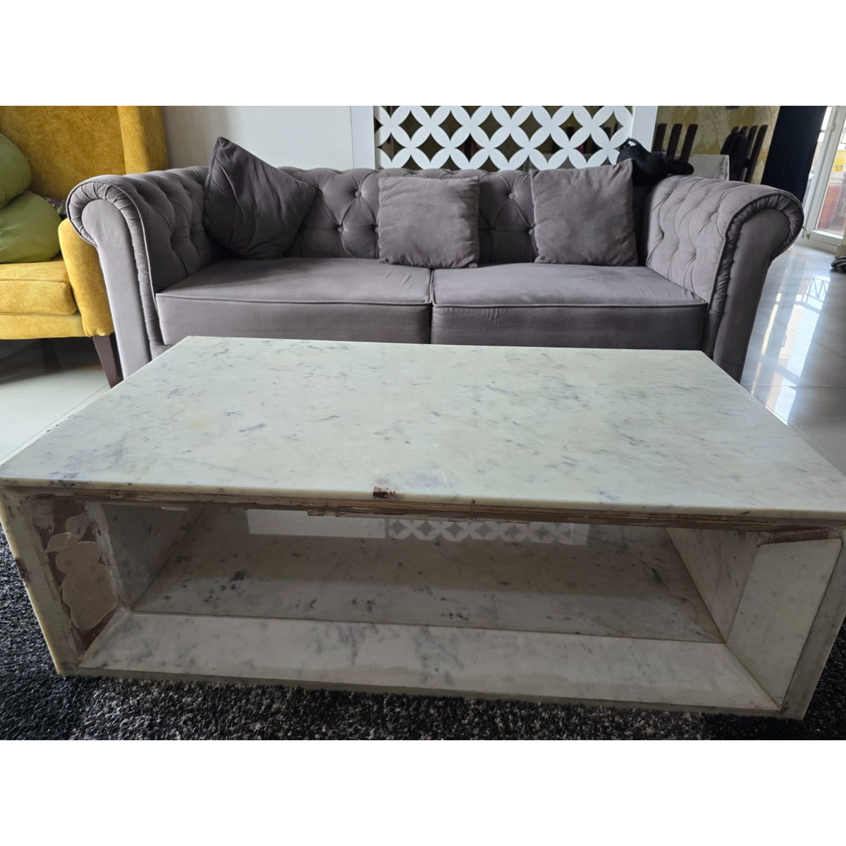 Marble Centre Table - used living room in Gurugram - photo 4