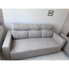 Beige 3+2+1 fabric sofa set - used living room in Delhi - photo 2