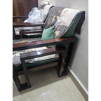 Green Wooden Sofa Set - used item in Delhi - photo 4