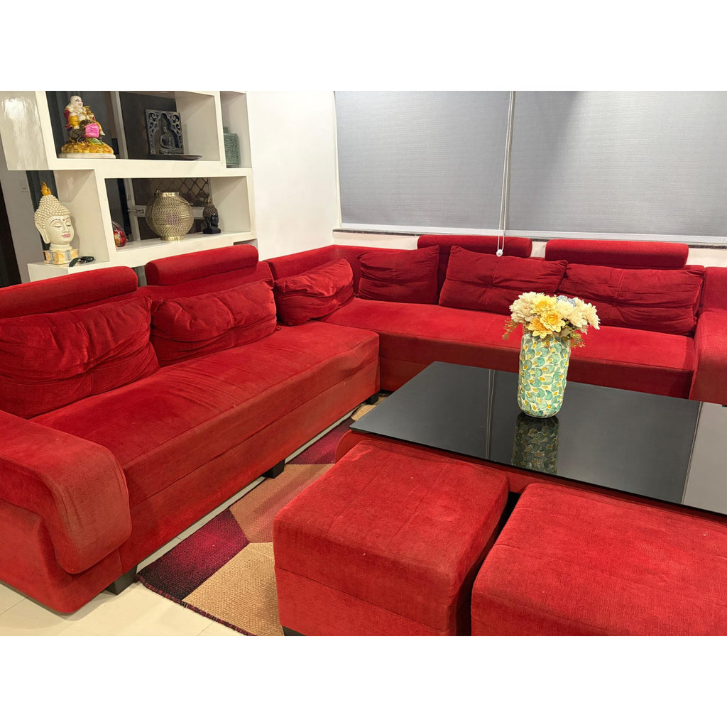Red Sectional Sofa - used furniture or appliance in Gurugram - photo 4