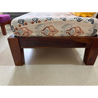 Pair of sheesham wood chairs with cushions - photo 5