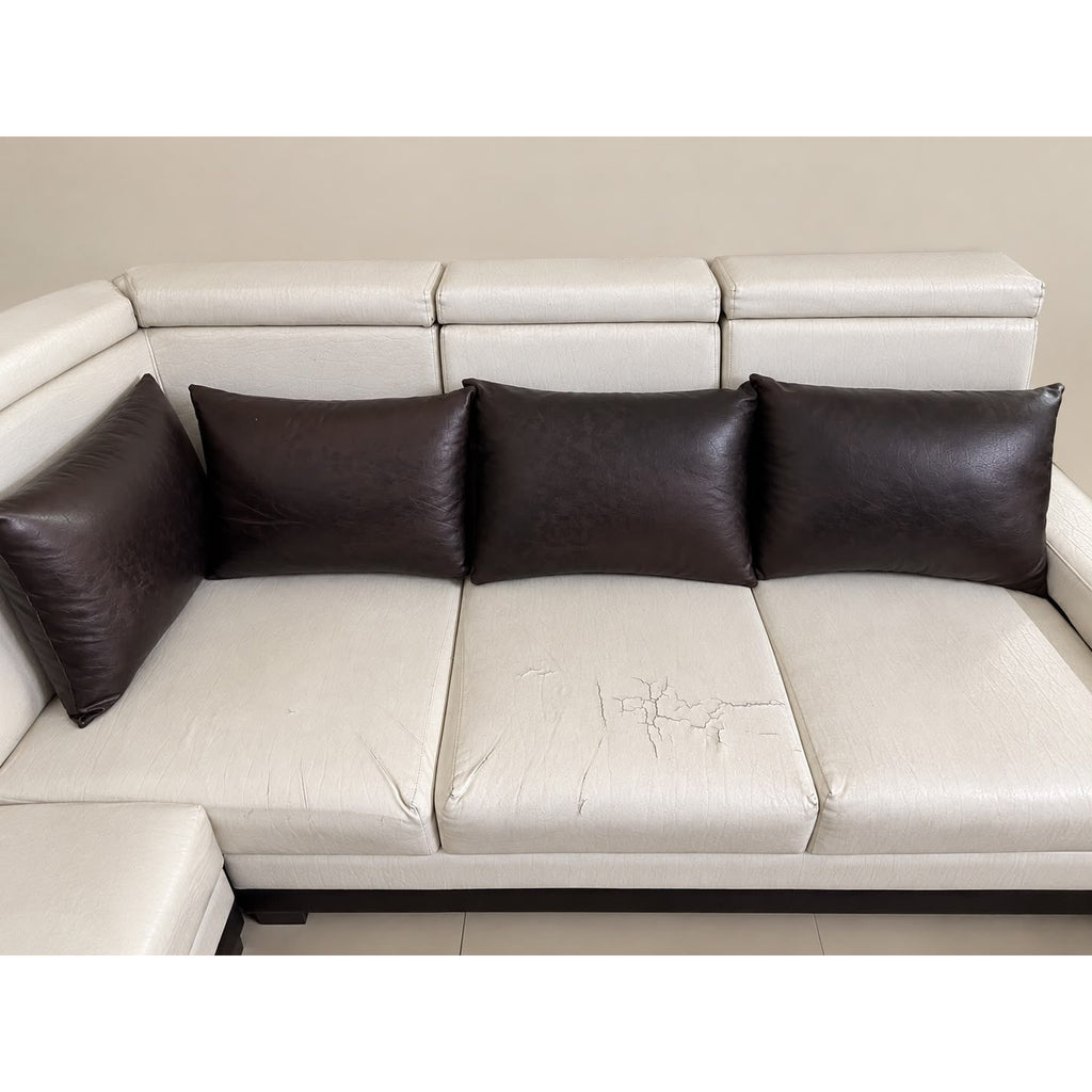 7-Seater U-Shaped Leatherette Sofa - used sofa in Gurugram - photo 4