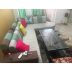 Sofa Set with Centre Table and 6-Seater Dining Set - used living room in Gurugram - photo 4