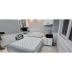 Teak Wood Queen Bed with Storage & Sleepwell Mattress
