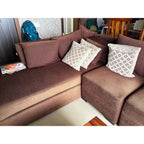 Pepperfry L-Shape 6 Seater Sofa - right angle