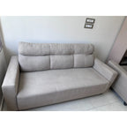 Beige 3+2+1 fabric sofa set - used living room in Delhi - photo 1