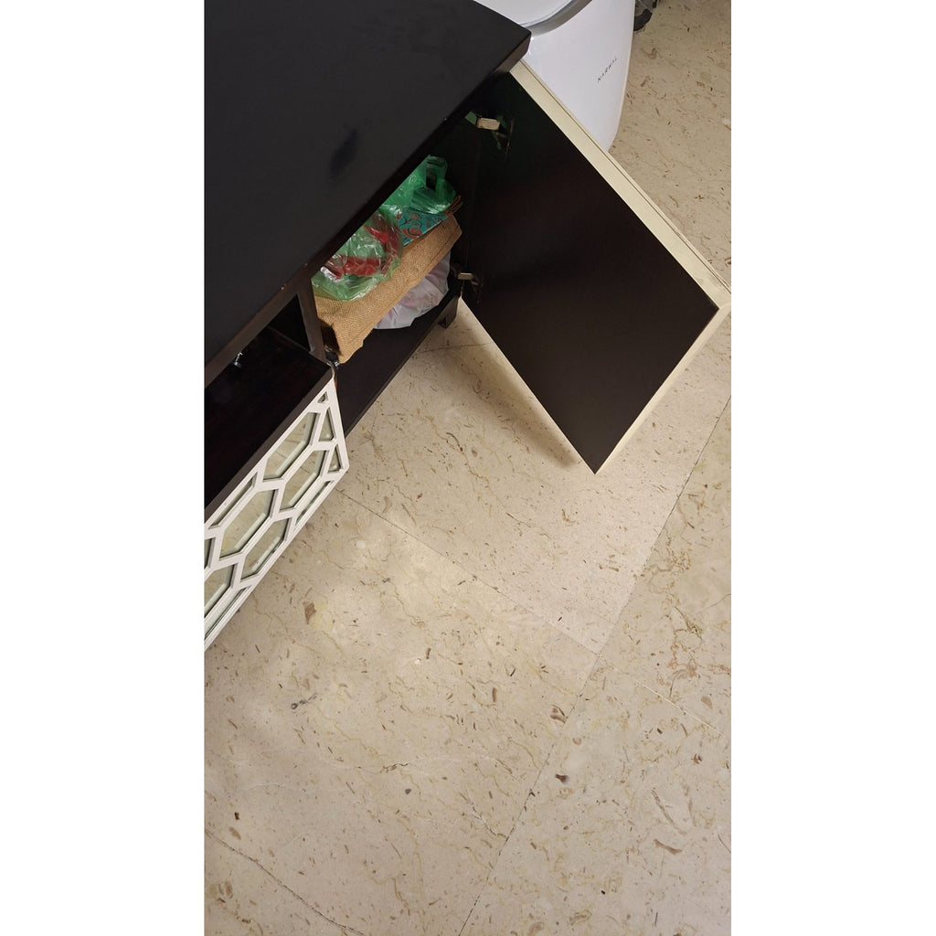 Console Cabinet, Mirrored Lattice Doors - used console in Gurugram - photo 5