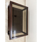 Rectangular Wooden Centre Table with Glass Top
