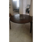 Round Wooden Dining Table with Glass Inset - used dining in Delhi - photo 5