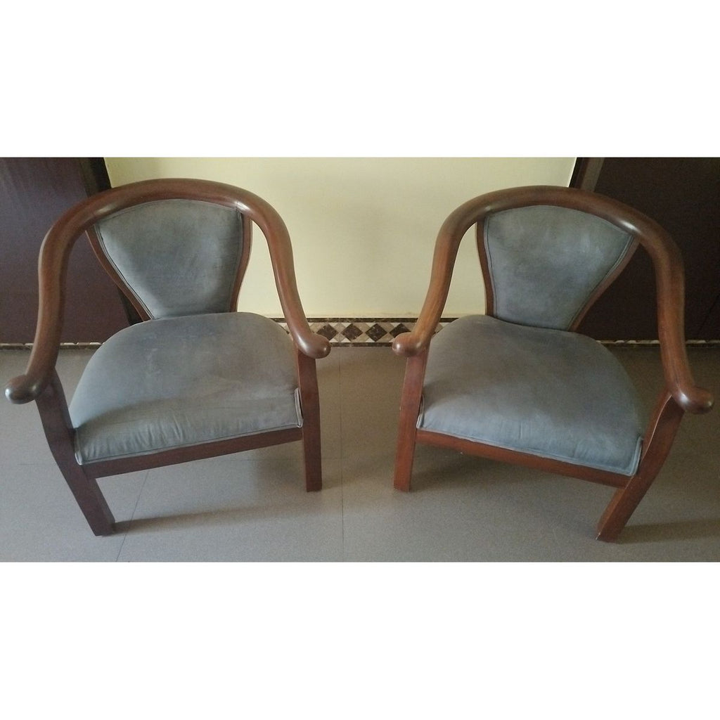 Mango Wood Sofa Chairs (Set)