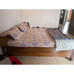 Sagwan bed left side