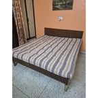 Wooden double bed with mattress - used bedroom in Delhi - photo 3