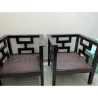 3+1+1 Wooden Sofa Set with Centre Table - used Living Room in Delhi - photo 3