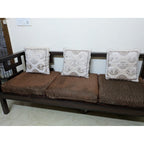 3+1+1 wooden sofa set - used sofa in Delhi - photo 1