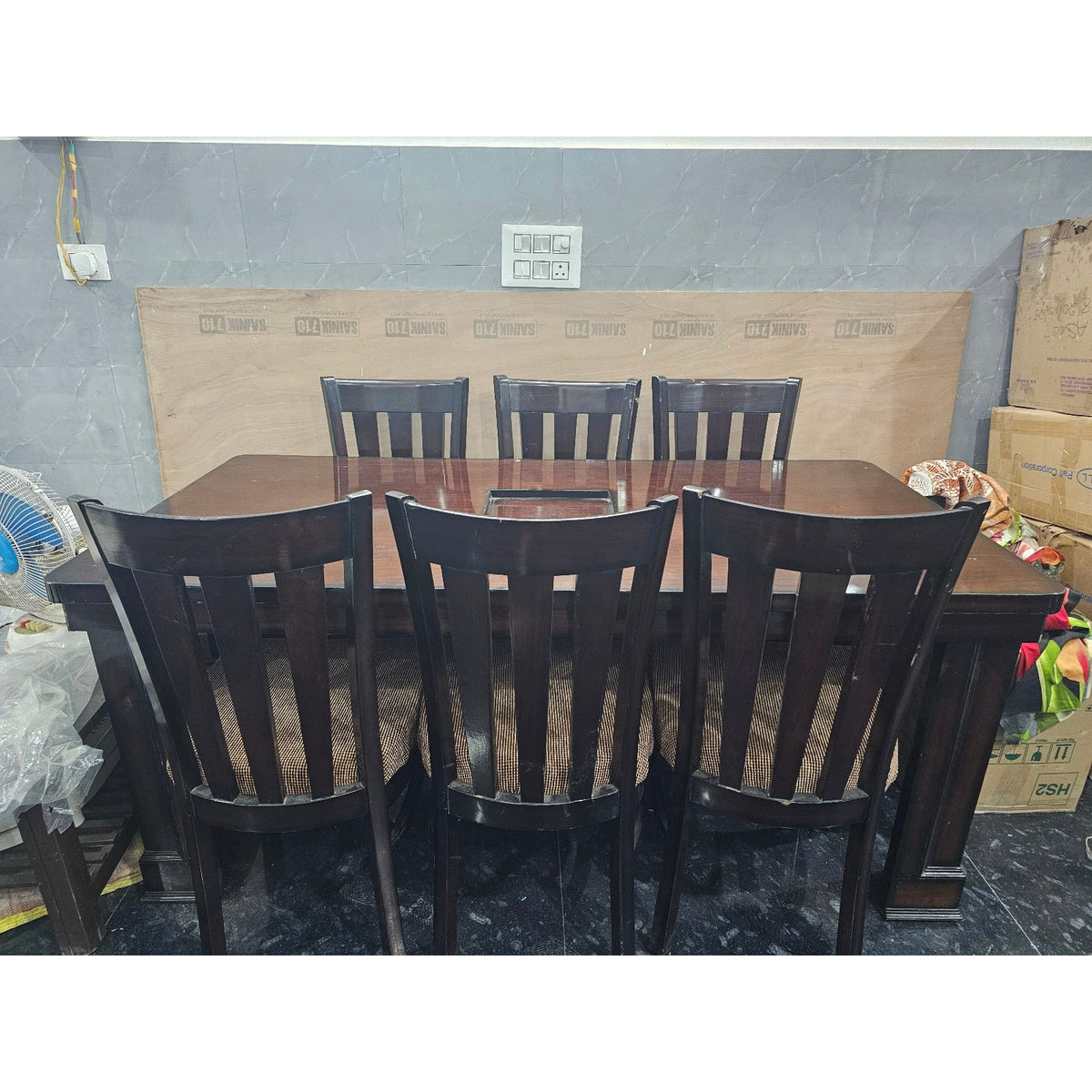 6-Seater Wooden Dining Set - used dining in Faridabad - photo 4