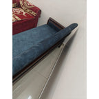 Blue Fabric Three-Seater Sofa - used living-room in Delhi - photo 3