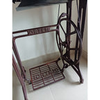 Usha sewing machine with treadle table and stand - photo 6
