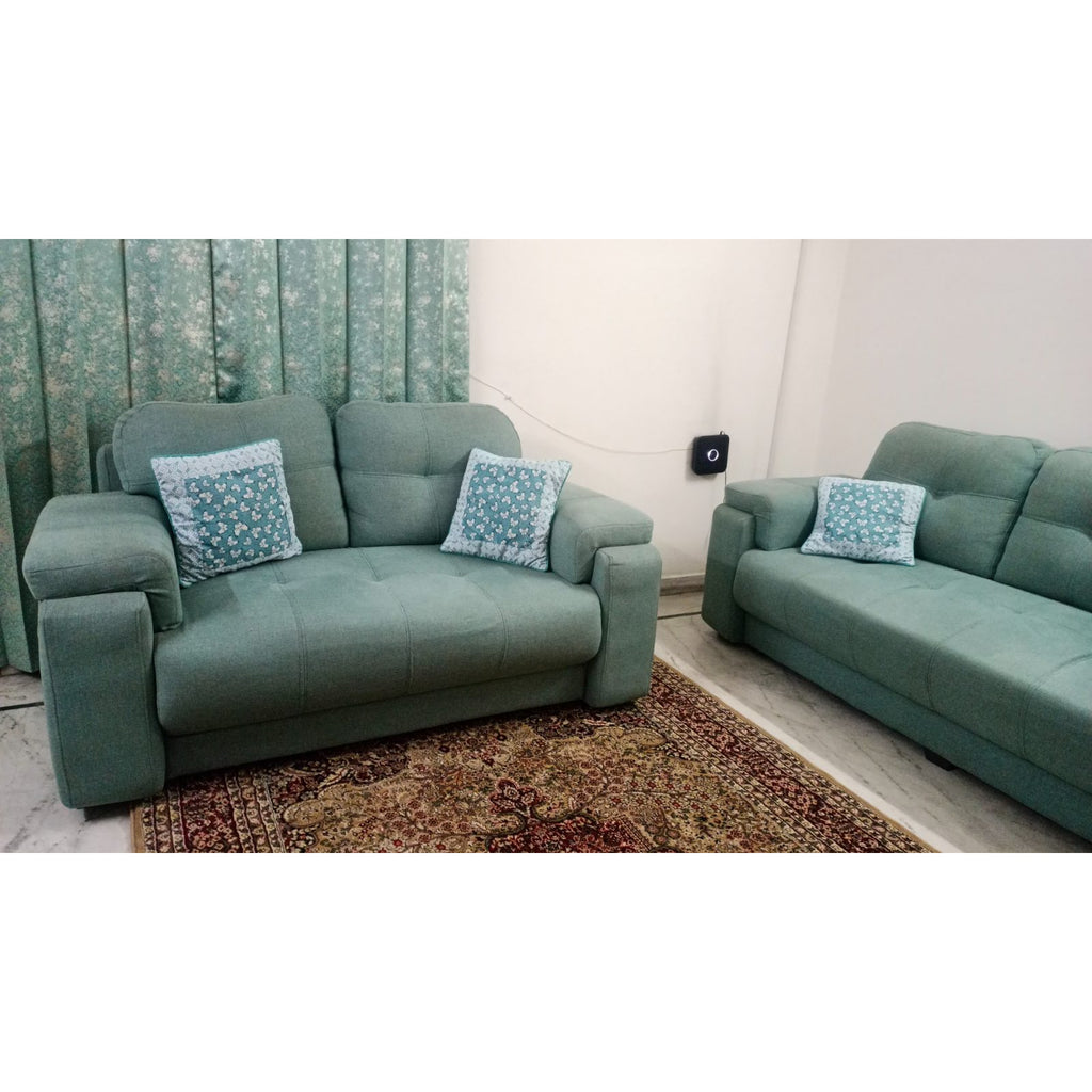Teal 3+2 Sofa Set - used living room in Delhi - photo 2