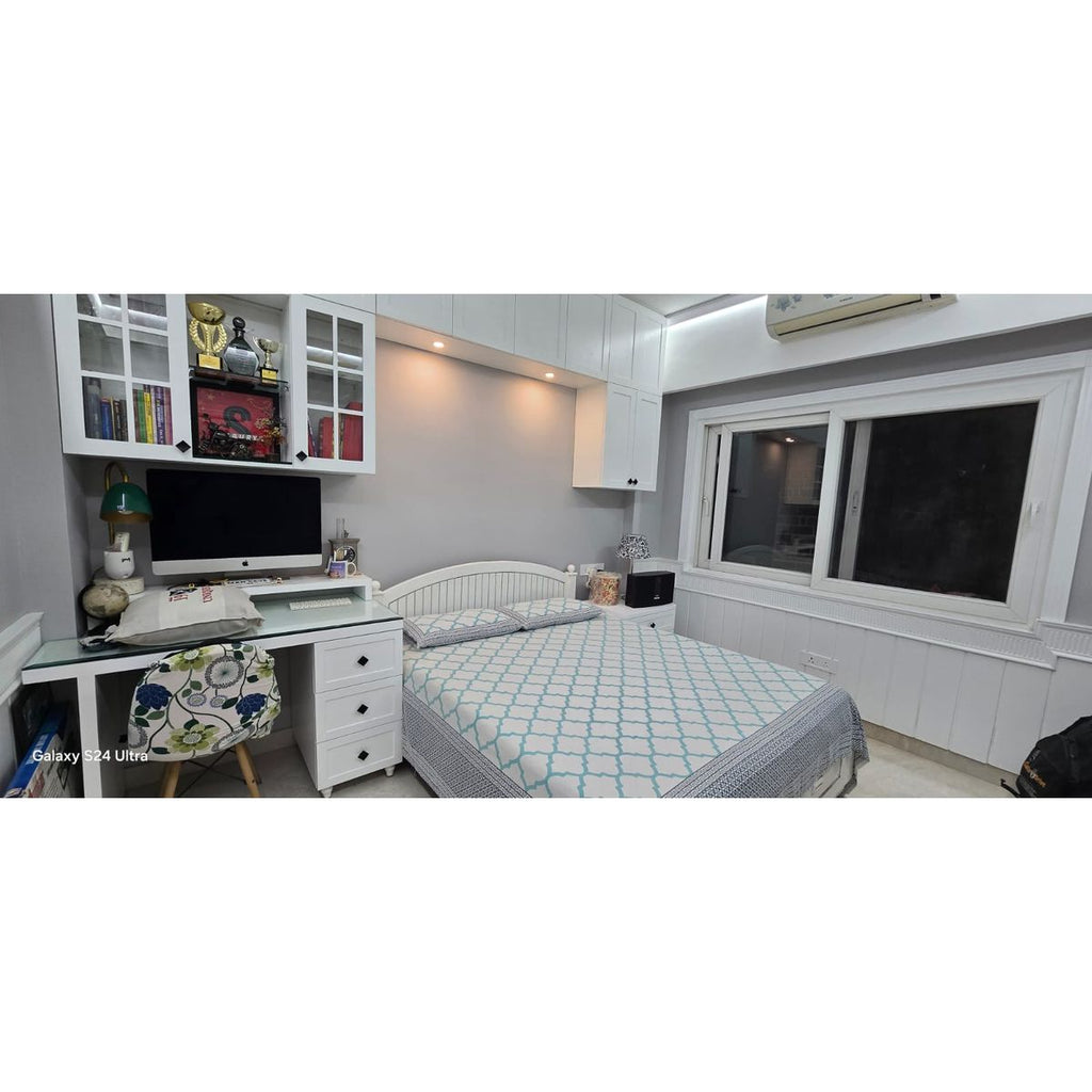 Teak Wood Queen Bed with Storage & Sleepwell Mattress
