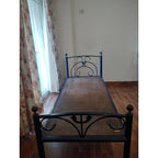 Single Bed (Steel + Wood Frame)