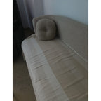 Beige Sofa with Two Ottomans and Three Round Tables - used living-room in Delhi - photo 3