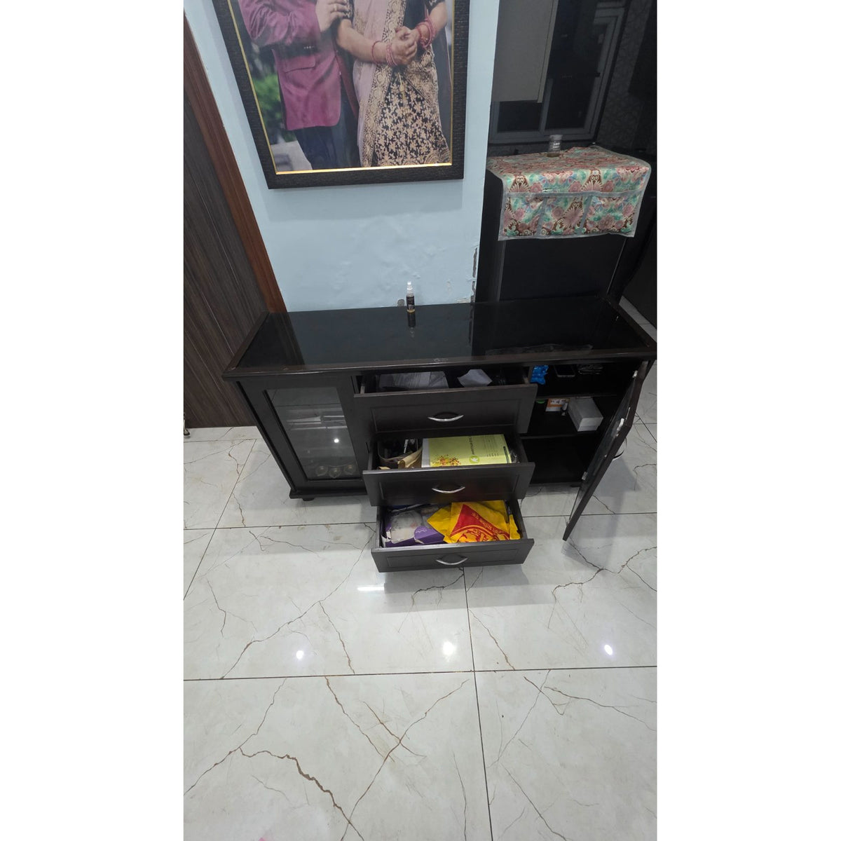 Wenge TV Unit - used living room in Gurugram - photo 2