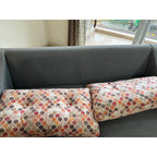 Krishna Furnishings grey fabric 3-seater sofa - photo 4