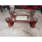 Glass-Top Centre Table with Lower Shelf - used living-room in Delhi - photo 1