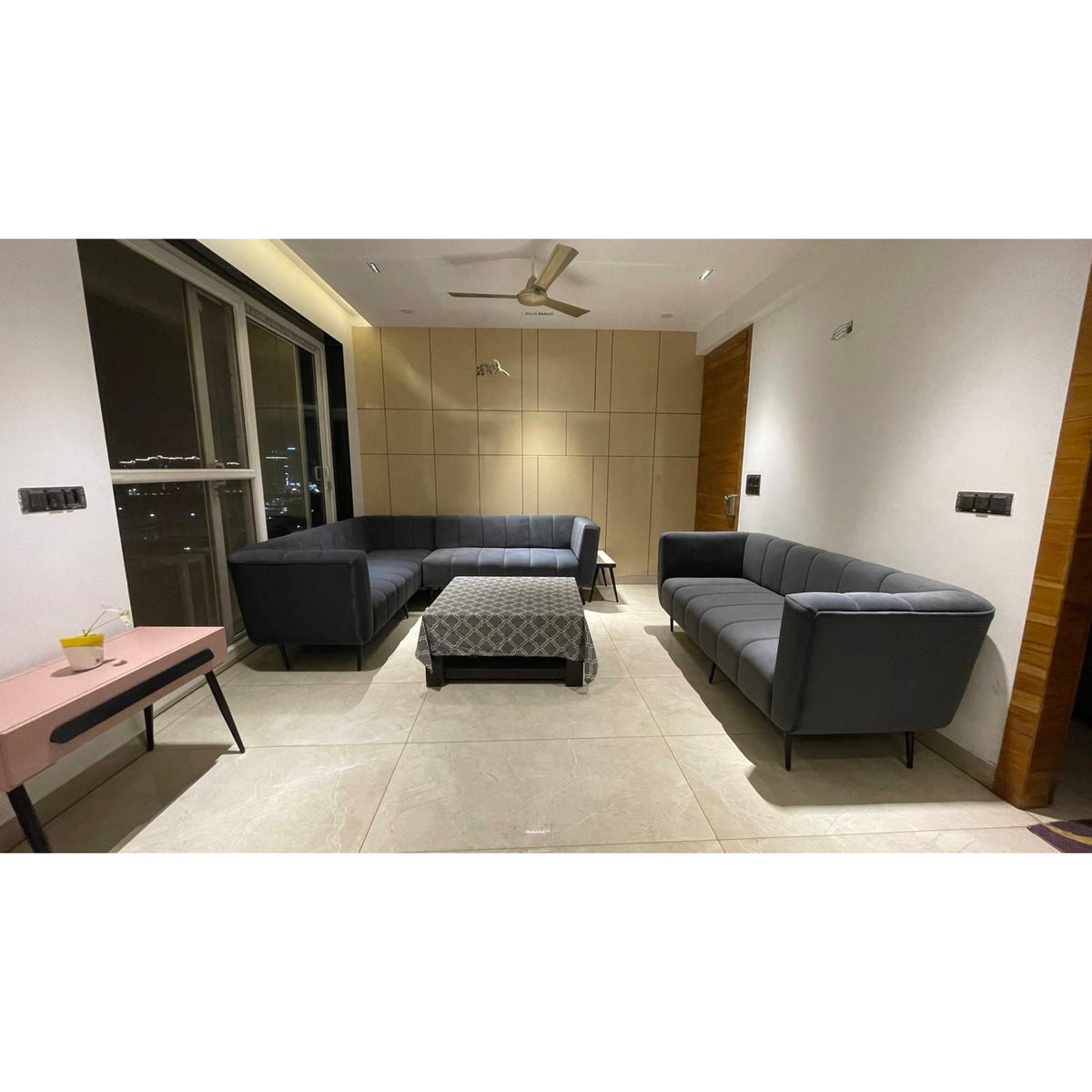 3 + 3 + 2 seater L shape sofa with Centre Table - photo 5 - Ghaziabad