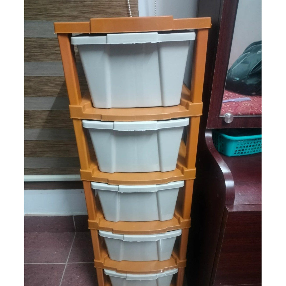 5-Drawer Plastic Storage Rack - used storage rack in Delhi - photo 2