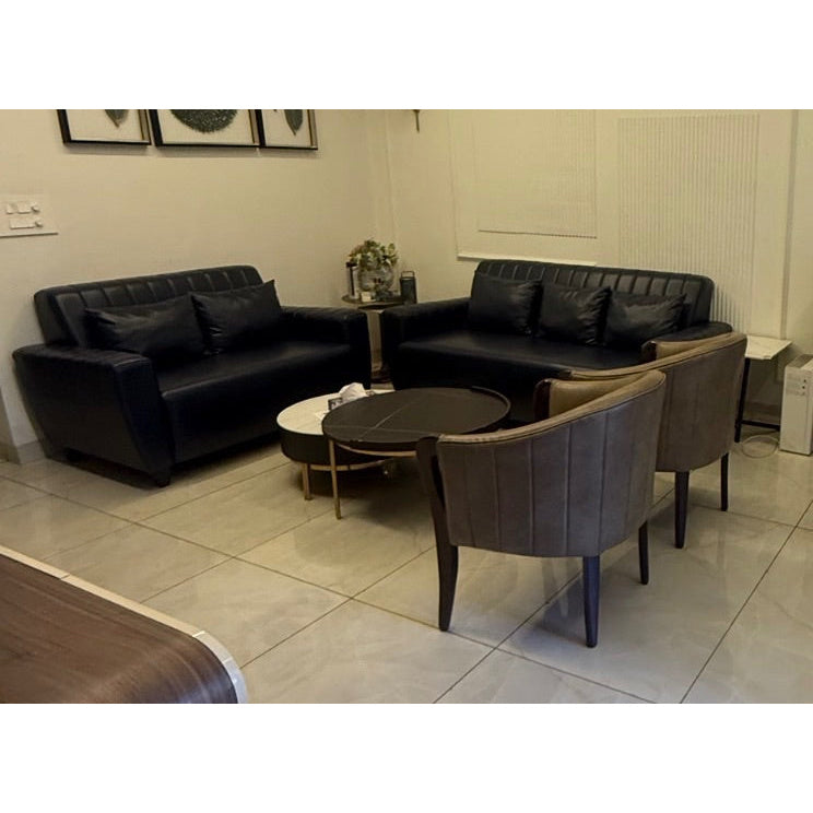 Sofa, Chairs & Nesting Tables - used living-room in Gurugram - photo 4