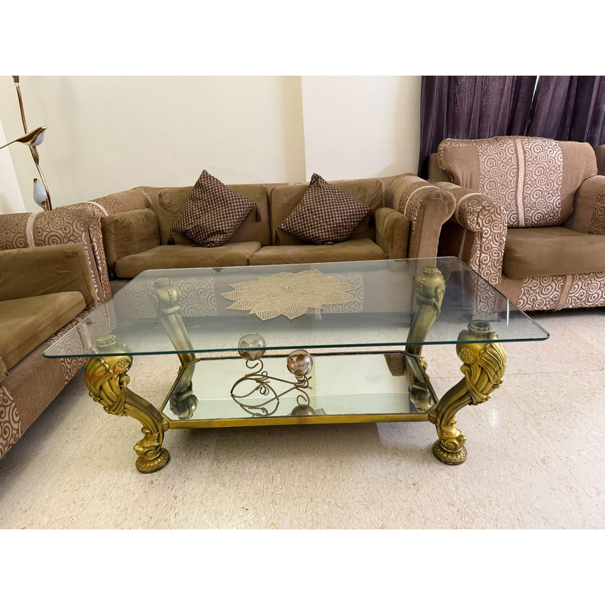 3+2 Seater Fabric Sofa Set - used living-room in Gurugram - photo 5