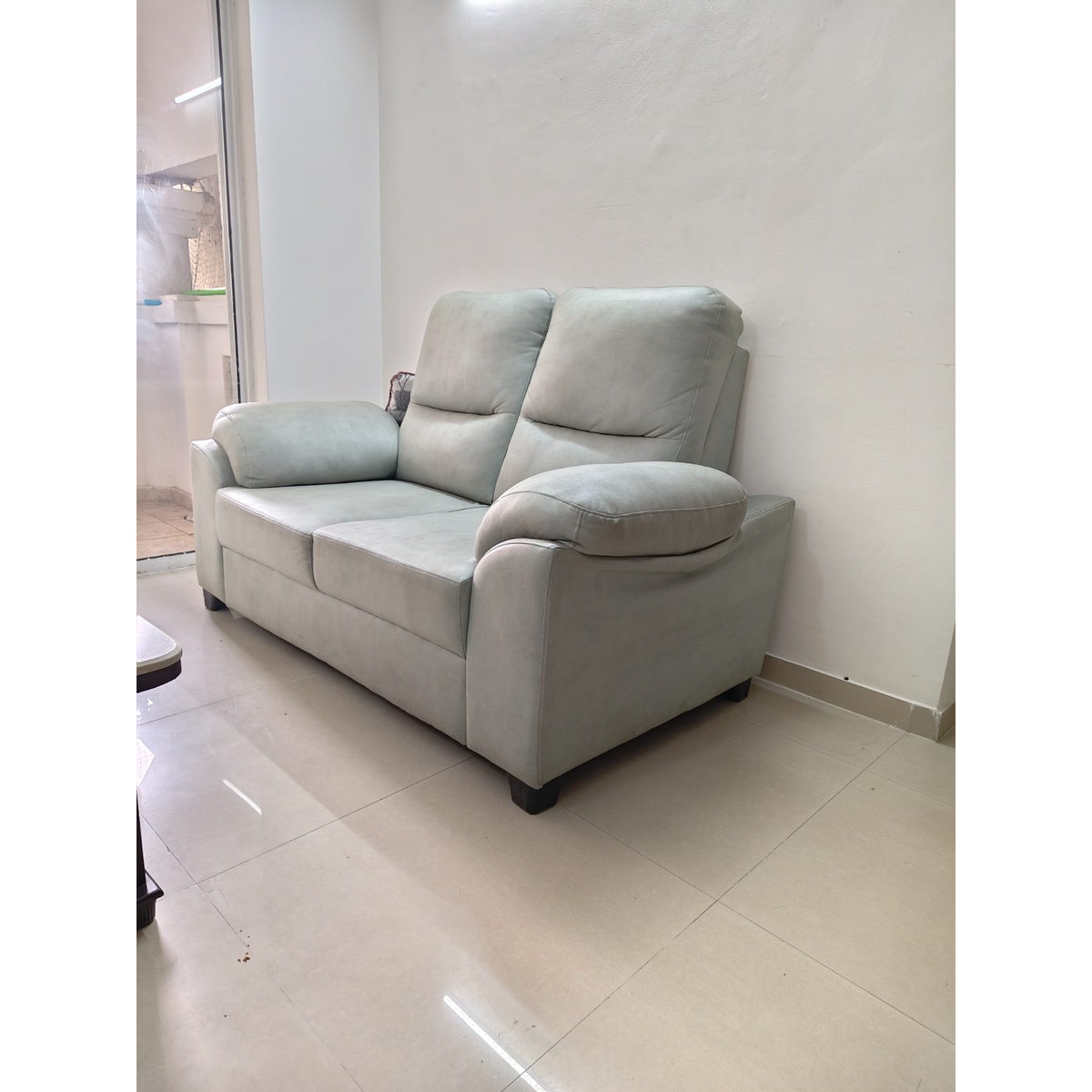 2-Seater Fabric Sofa, Sage Grey - used sofa in Delhi - photo 2