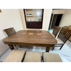 6-Seater Wooden Dining Table Set - used dining set in Delhi - photo 3