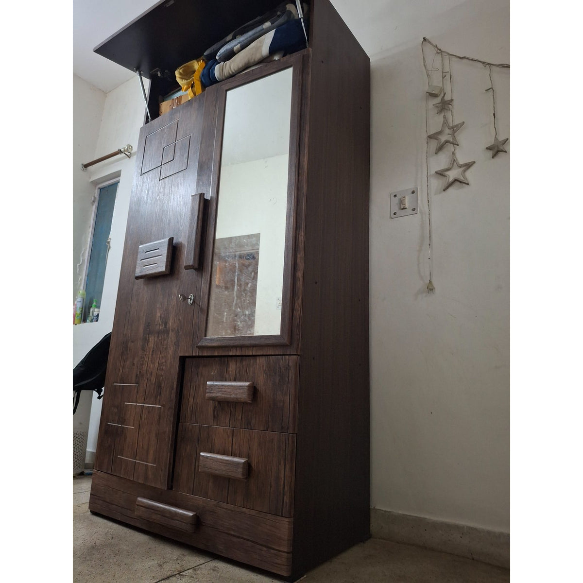 2-Door Wardrobe with Mirror - used bedroom in Delhi - photo 2