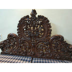 Carved Teak Double Bed - used bedroom in Delhi - photo 6