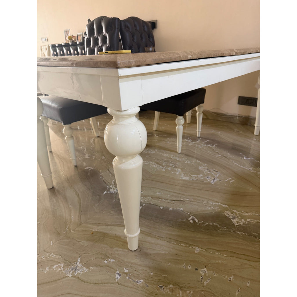 Marble Top 6-Seater Dining Set - used dining set in Noida - photo 5