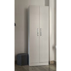 White Engineered Wood Almirah