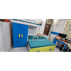 Kids Bunk Bed with Wardrobe and Trundle - used bunk bed in Delhi - photo 2